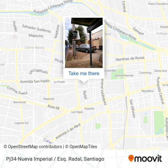 Pj34-Nueva Imperial / Esq. Radal map