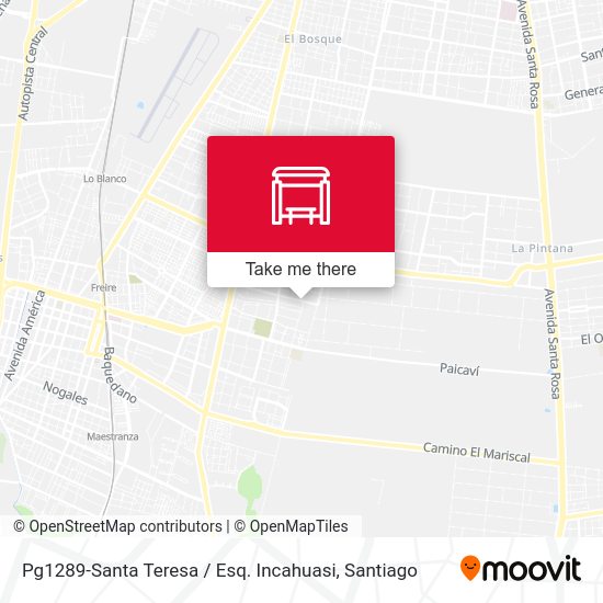 Pg1289-Santa Teresa / Esq. Incahuasi map