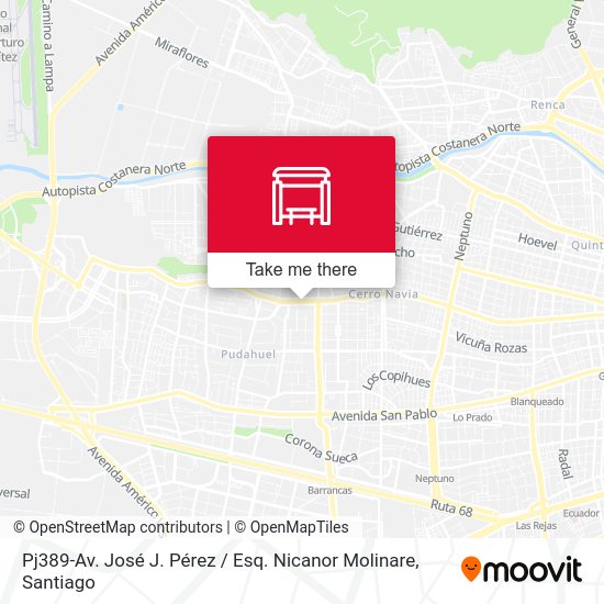 Pj389-Av. José J. Pérez / Esq. Nicanor Molinare map