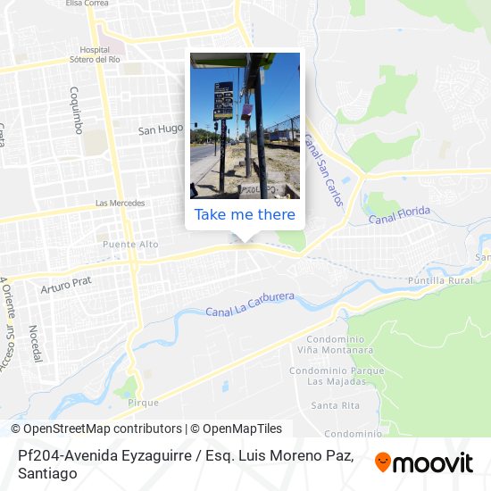 Mapa de Pf204-Avenida Eyzaguirre / Esq. Luis Moreno Paz