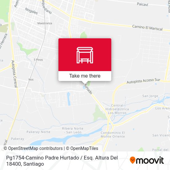 Mapa de Pg1754-Camino Padre Hurtado / Esq. Altura Del 18400