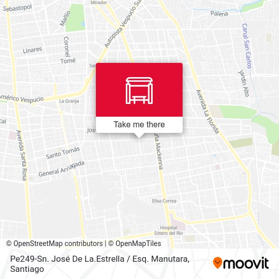 Mapa de Pe249-Sn. José De La.Estrella / Esq. Manutara