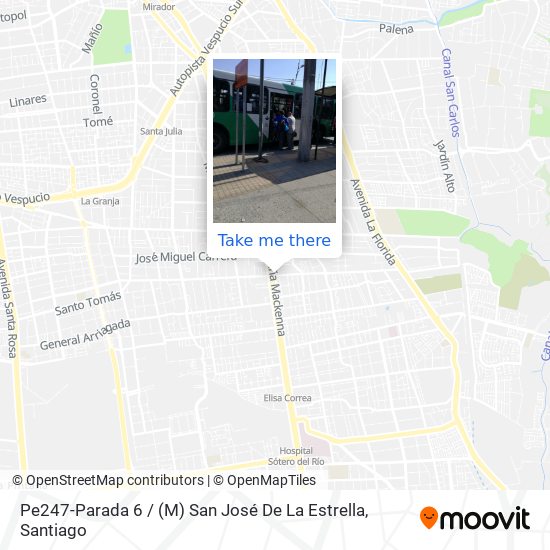 Pe247-Parada 6 / (M) San José De La Estrella map