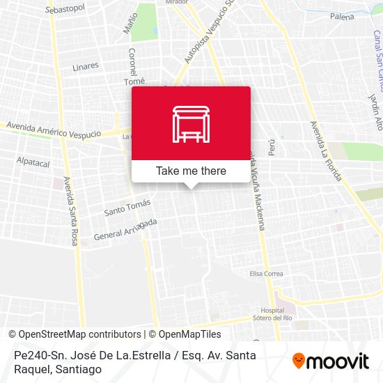 Pe240-Sn. José De La.Estrella / Esq. Av. Santa Raquel map