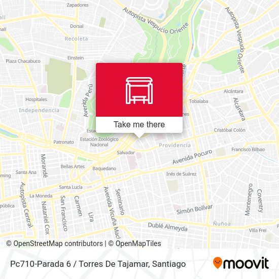 Pc710-Parada 6 / Torres De Tajamar map