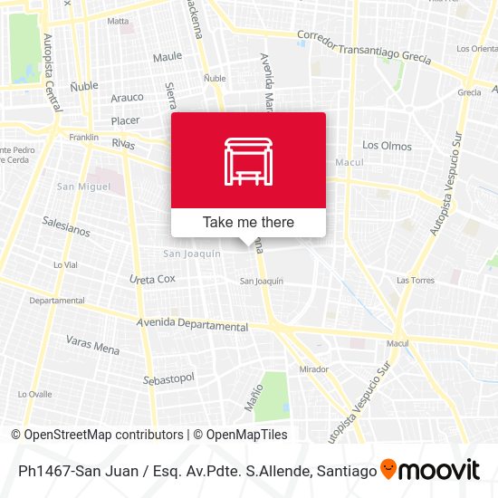 Mapa de Ph1467-San Juan / Esq. Av.Pdte. S.Allende