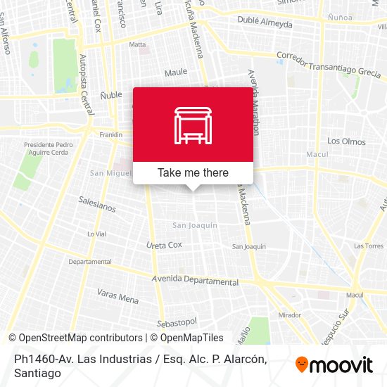 Ph1460-Av. Las Industrias / Esq. Alc. P. Alarcón map