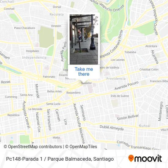 Mapa de Pc148-Parada 1 / Parque Balmaceda
