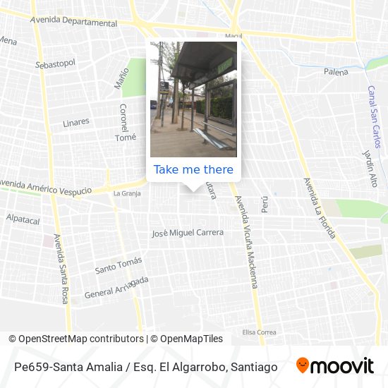 Pe659-Santa Amalia / Esq. El Algarrobo map