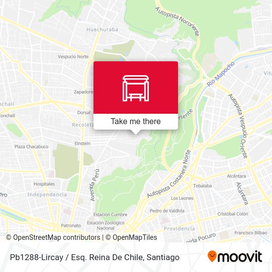 Mapa de Pb1288-Lircay / Esq. Reina De Chile