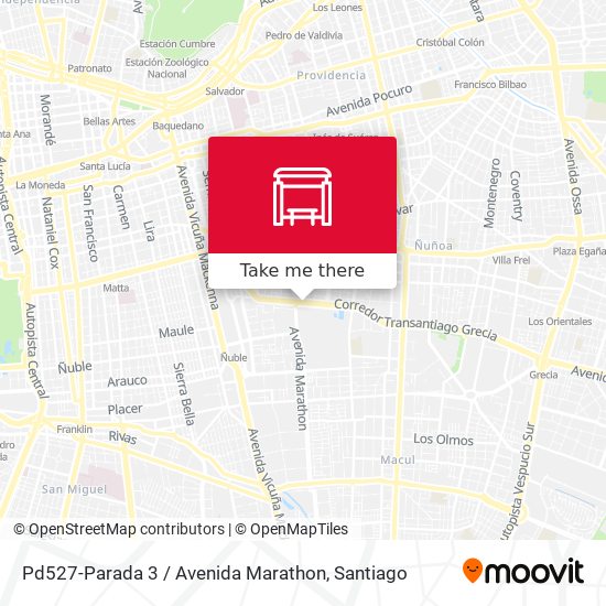 Pd527-Parada 3 / Avenida Marathon map