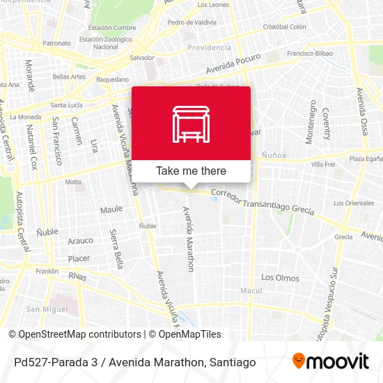 Pd527-Parada 3 / Avenida Marathon map