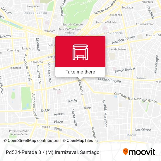 Pd524-Parada 3 / (M) Irarrázaval map