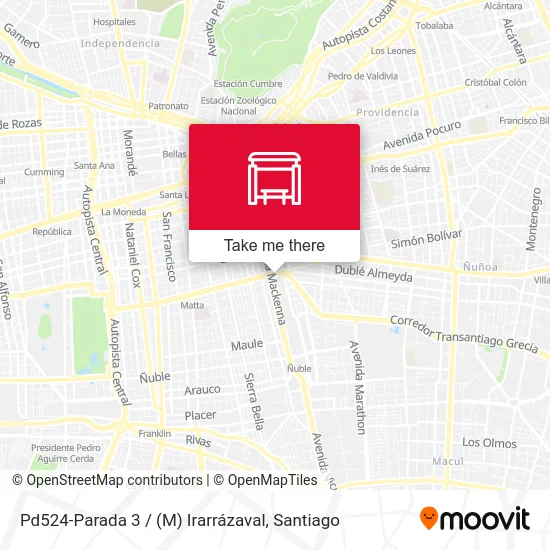 Pd524-Parada 3 / (M) Irarrázaval map