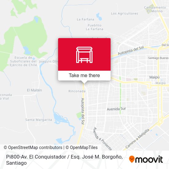 Pi800-Av. El Conquistador / Esq. José M. Borgoño map