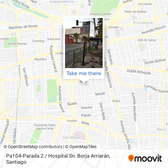 Pa104-Parada 2 / Hospital Sn. Borja Arriarán map