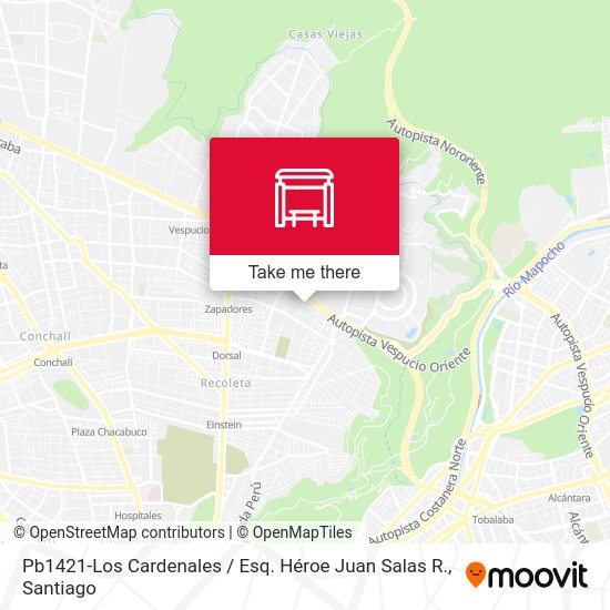 Pb1421-Los Cardenales / Esq. Héroe Juan Salas R. map