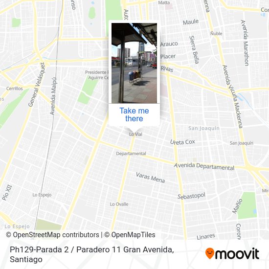 Mapa de Ph129-Parada 2 / Paradero 11 Gran Avenida