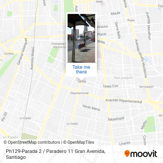 Ph129-Parada 2 / Paradero 11 Gran Avenida map