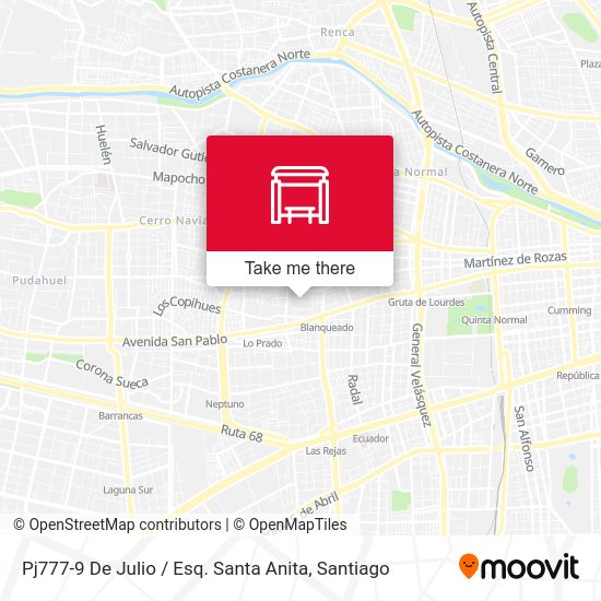 Pj777-9 De Julio / Esq. Santa Anita map