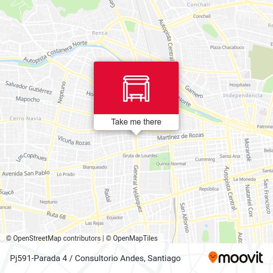 Mapa de Pj591-Parada 4 / Consultorio Andes