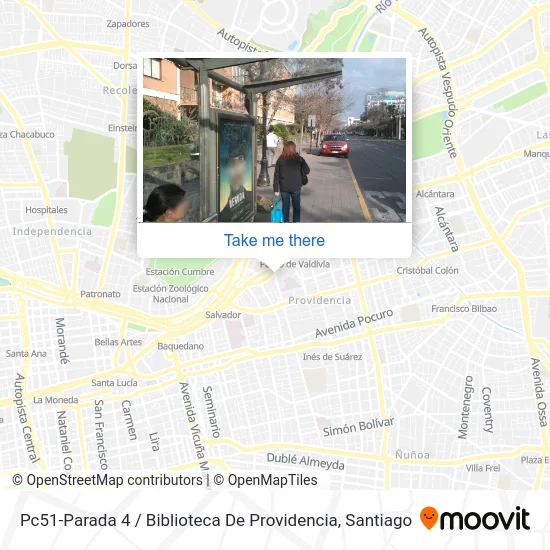 Pc51-Parada 4 / Biblioteca De Providencia map