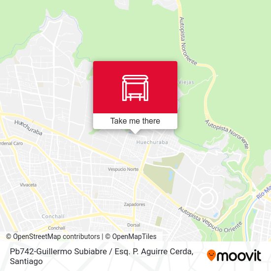 Mapa de Pb742-Guillermo Subiabre / Esq. P. Aguirre Cerda