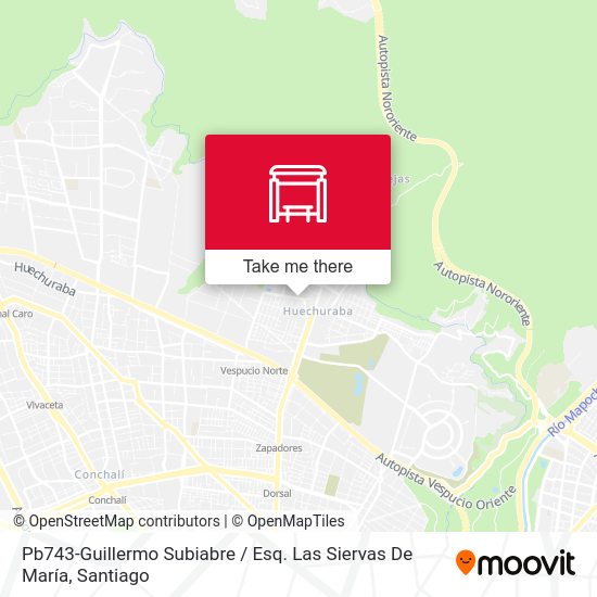 Mapa de Pb743-Guillermo Subiabre / Esq. Las Siervas De María