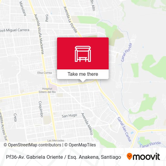 Pf36-Av. Gabriela Oriente / Esq. Anakena map