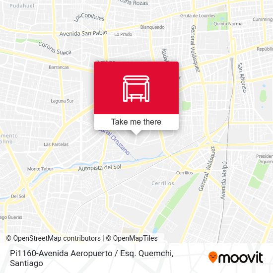 Pi1160-Avenida Aeropuerto / Esq. Quemchi map