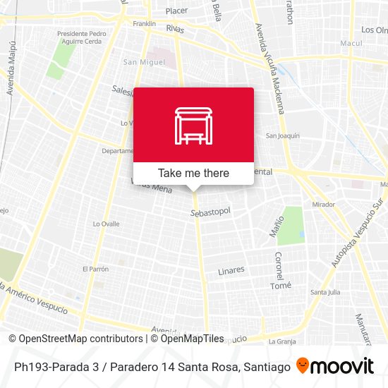 Mapa de Ph193-Parada 3 / Paradero 14 Santa Rosa