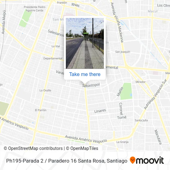 Ph195-Parada 2 / Paradero 16 Santa Rosa map