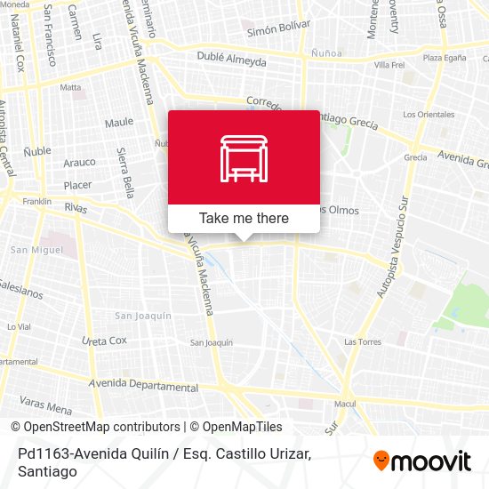 Pd1163-Avenida Quilín / Esq. Castillo Urizar map