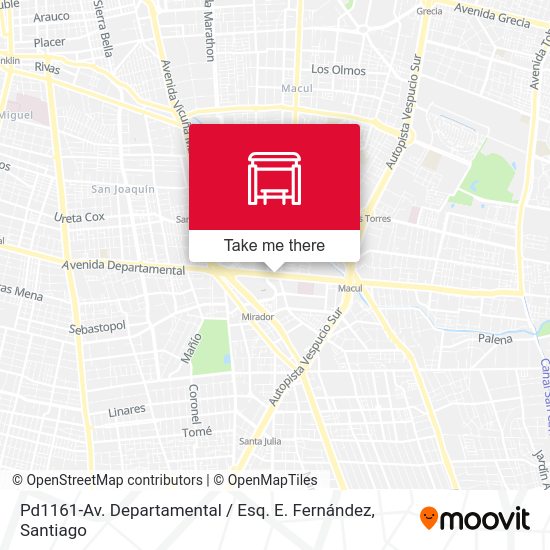 Mapa de Pd1161-Av. Departamental / Esq. E. Fernández