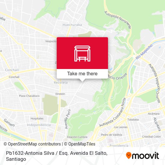 Mapa de Pb1632-Antonia Silva / Esq. Avenida El Salto