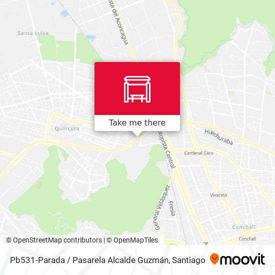 Pb531-Parada / Pasarela Alcalde Guzmán map
