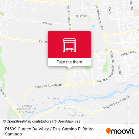 Mapa de Pf599-Curaco De Vélez / Esq. Camino El Retiro