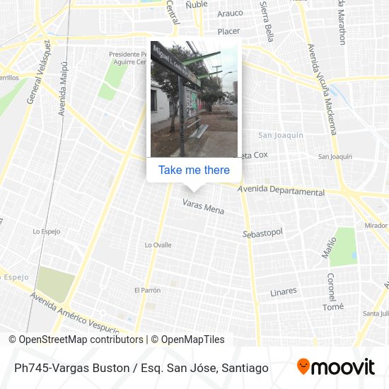 Ph745-Vargas Buston / Esq. San Jóse map