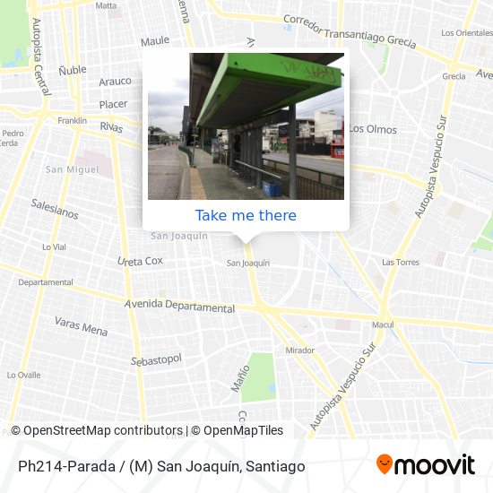 Ph214-Parada / (M) San Joaquín map