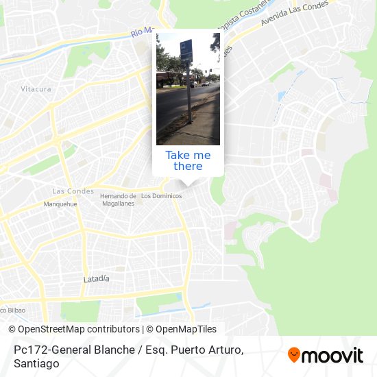 Pc172-General Blanche / Esq. Puerto Arturo map