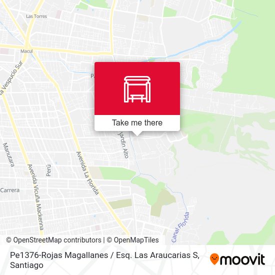 Pe1376-Rojas Magallanes / Esq. Las Araucarias S map