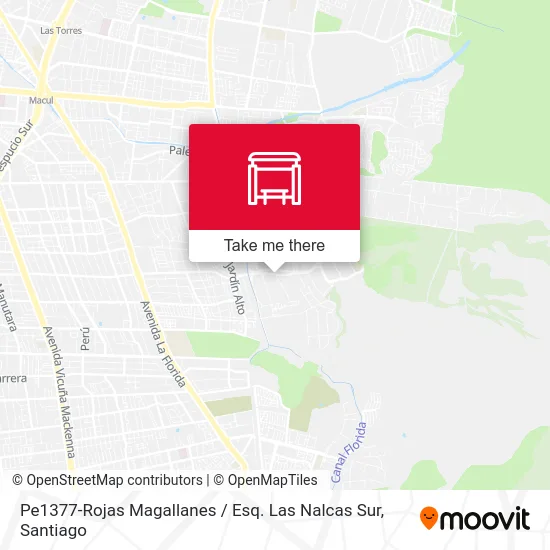 Mapa de Pe1377-Rojas Magallanes / Esq. Las Nalcas Sur