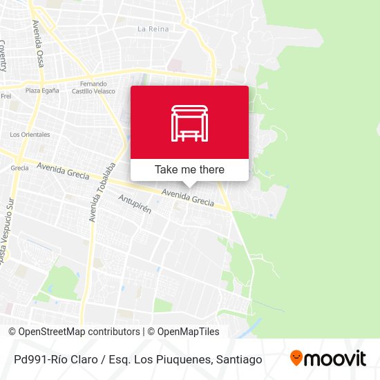 Mapa de Pd991-Río Claro / Esq. Los Piuquenes