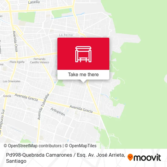 Pd998-Quebrada Camarones / Esq. Av. José Arrieta map