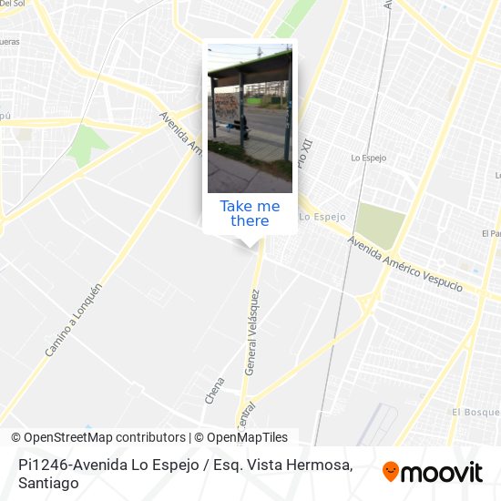 Mapa de Pi1246-Avenida Lo Espejo / Esq. Vista Hermosa