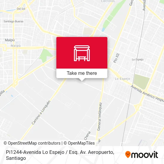 Mapa de Pi1244-Avenida Lo Espejo / Esq. Av. Aeropuerto