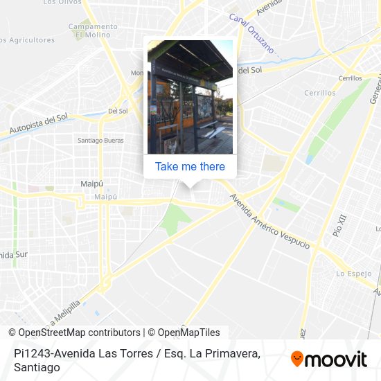 Mapa de Pi1243-Avenida Las Torres / Esq. La Primavera