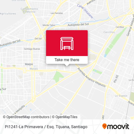 Pi1241-La Primavera / Esq. Tijuana map