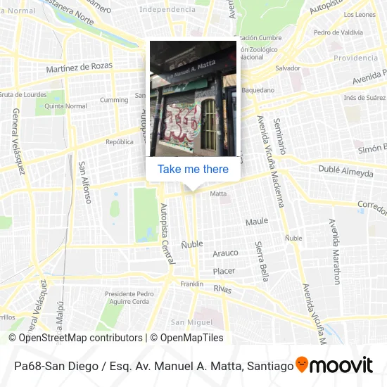 Pa68-San Diego / Esq. Av. Manuel A. Matta map