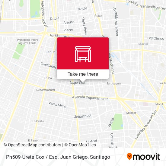 Ph509-Ureta Cox / Esq. Juan Griego map